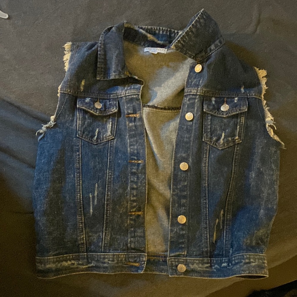 Cotton Jean Vest.